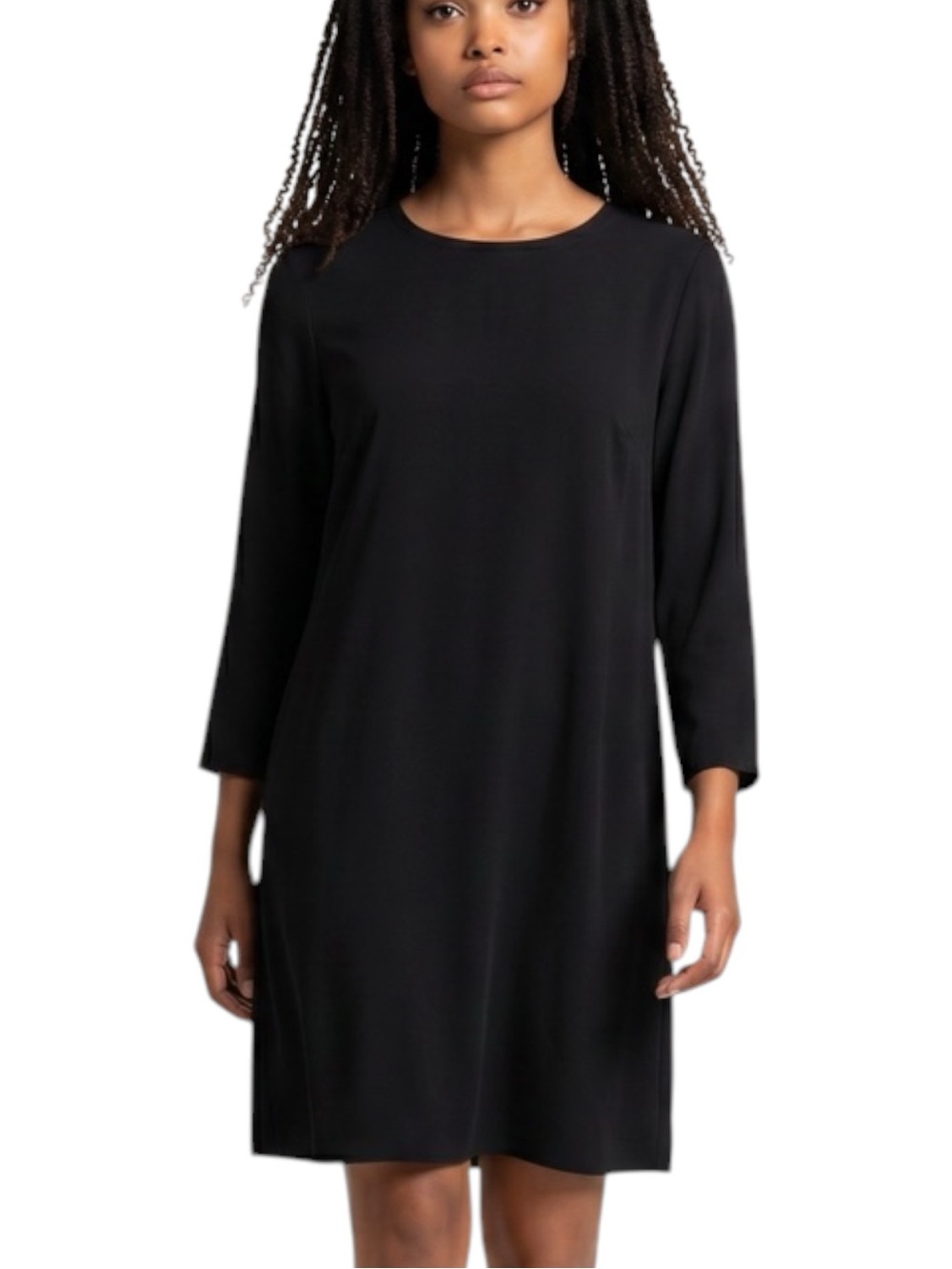 Forever 21 Black Long Sleeve Neutral Minimalist Dress Size L
